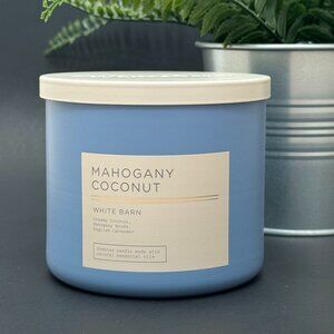 BBW Mahogany Coconut White Barn Bath & Body Works 3 Wick Candle